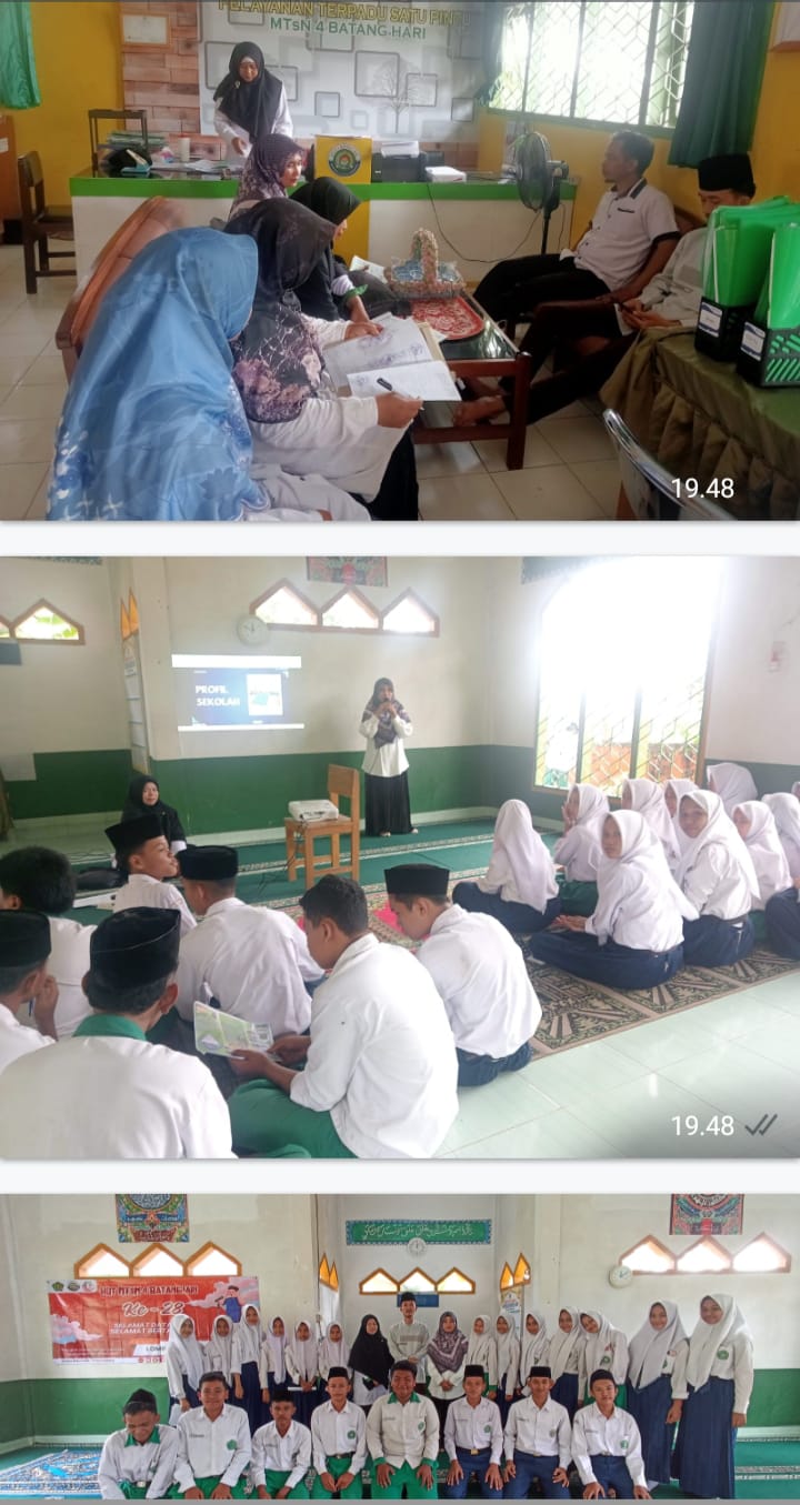 MTsN 4 BATANGHARI SAMBUT tim Sosialisasi PPDB MAN 1 Muara Bulian