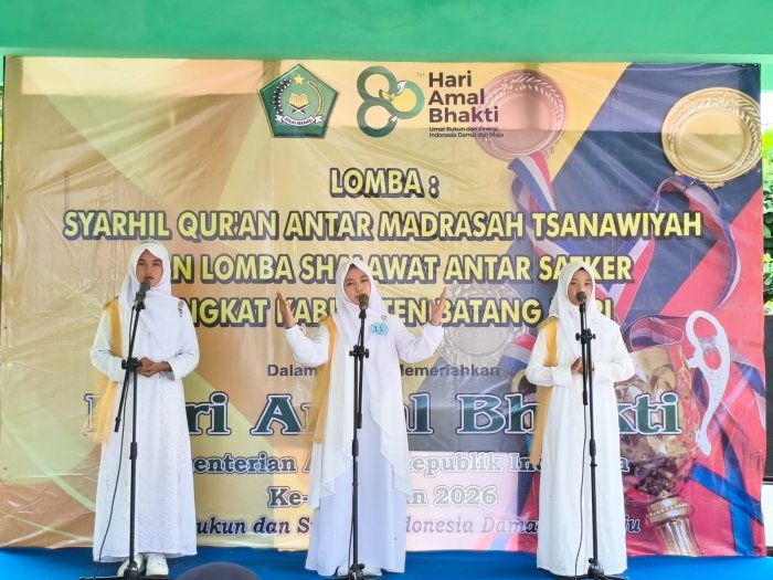 Zafira, Nadin, dan Hanifa Tampil Memukau sebagai Peserta Syahril Quran di Peringatan HAB Kemenag ke-80