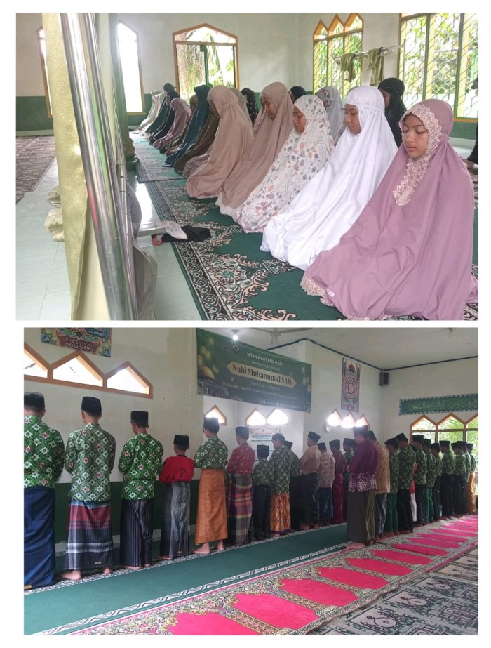 Membentuk karakter lewat Ibadah: Kepala MTsN 4 Batang Hari jadi Role Model di Mushola Bahrul Ulum