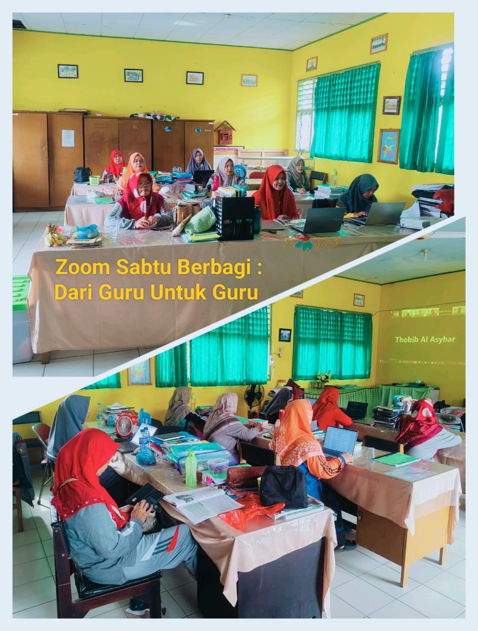 Majelis guru MTsN 4 Batang Hari Ikuti Zoom â€œSabtu Berbagi Bertema Madrasah Inklusi Ala Nabi