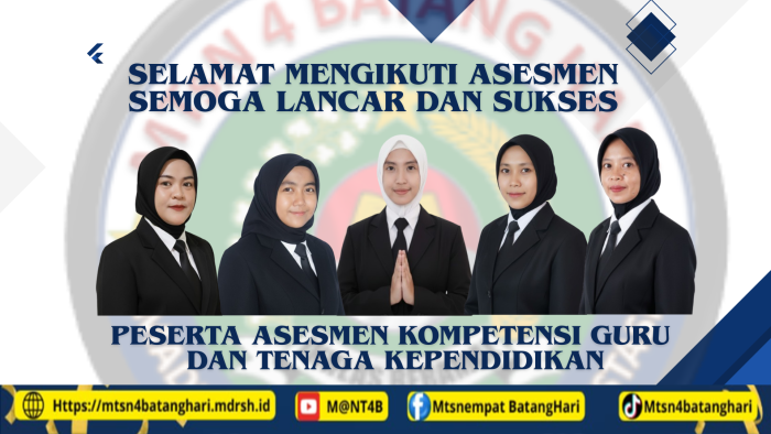 Lima Pejuang Madrasah MTsN 4 Batanghari Ikuti Assessment Kompetensi Guru di Akhir Tahun 2025