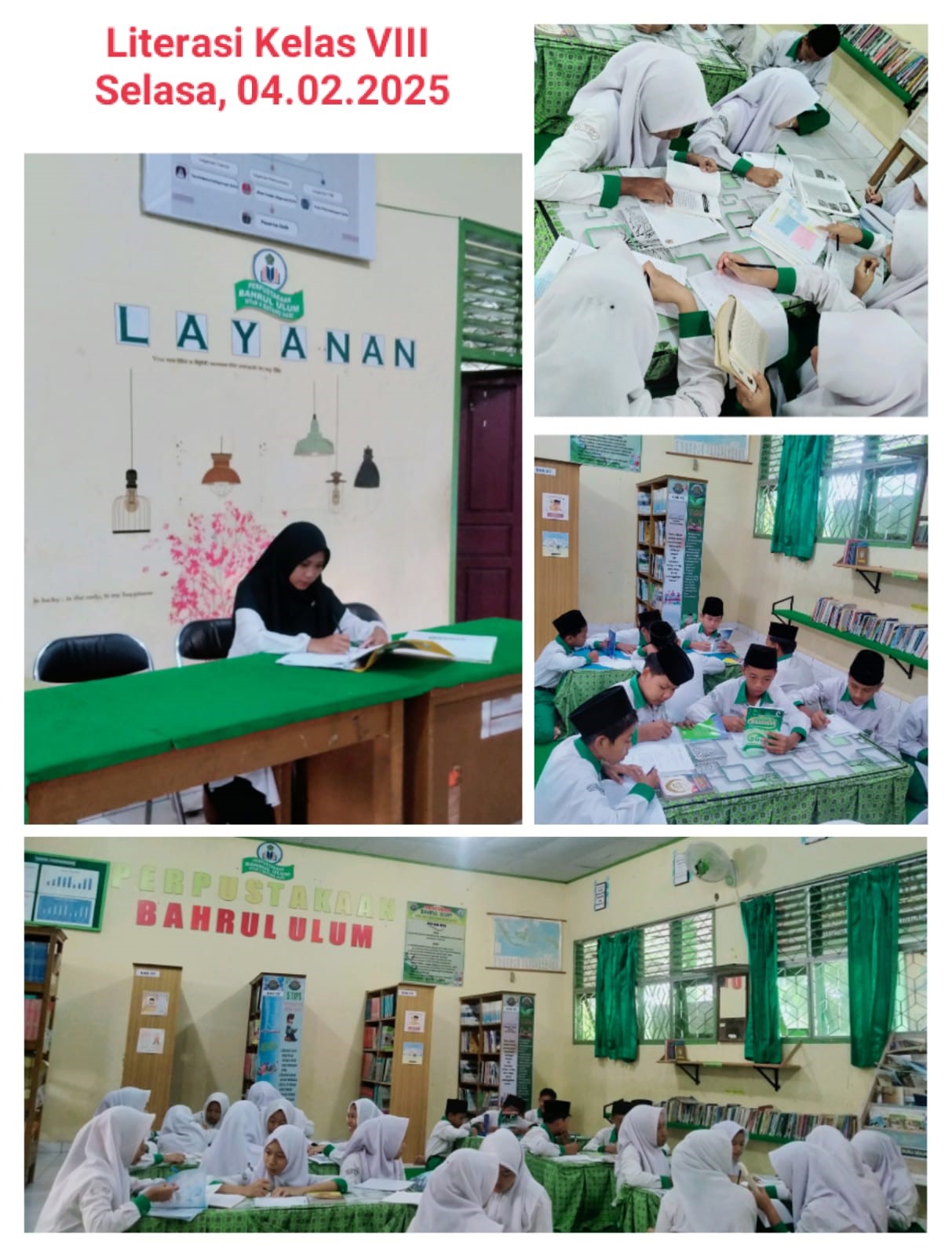 KEGIATAN PEMBIASAAN LITERASI DI PERPUSTAKAAN MTSN 4 BATANGHARI KEGIATAN PEMBIASAAN LITERASI DI PERPUSTAKAAN MTSN 4 BATANGHARI