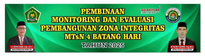 Public Campaign zona integritas MTsN 4 Batang Hari Public Campaign zona integritas MTsN 4 Batang Hari