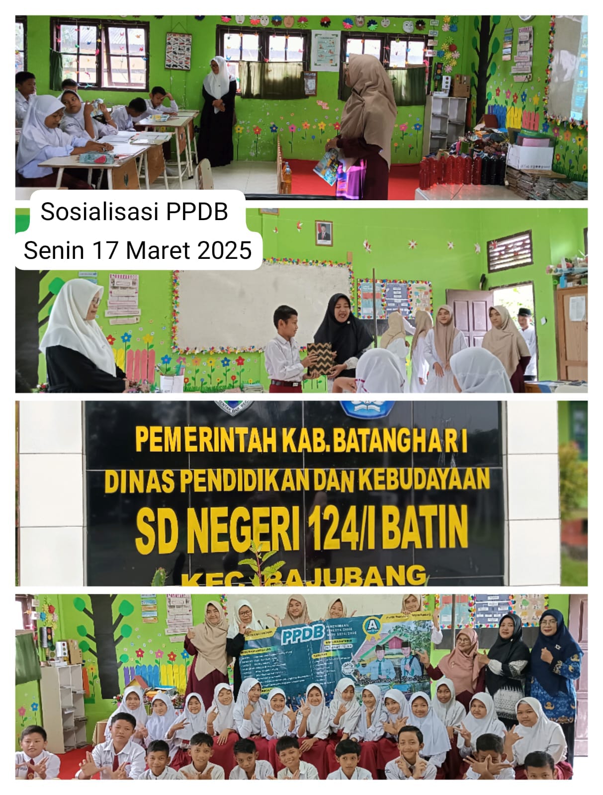 MTsN 4 Batanghari Gelar Sosialisasi PPDB di SDN 37/1 Bajubang dan SDN 124/1 Batin