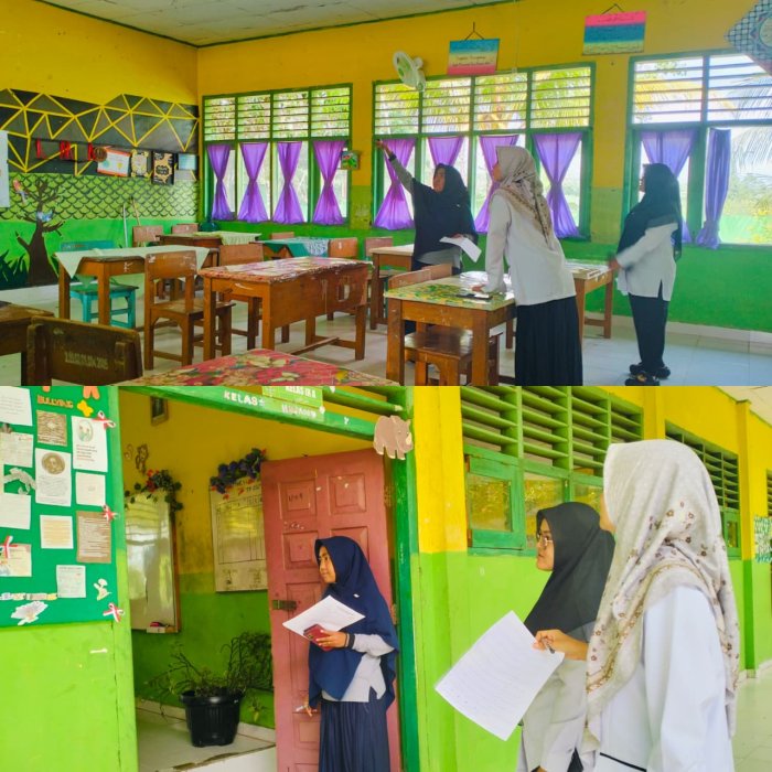 Tim Juri Nilai Kreativitas Kelas dalam Lomba ASRI MTsN 4 Batanghari