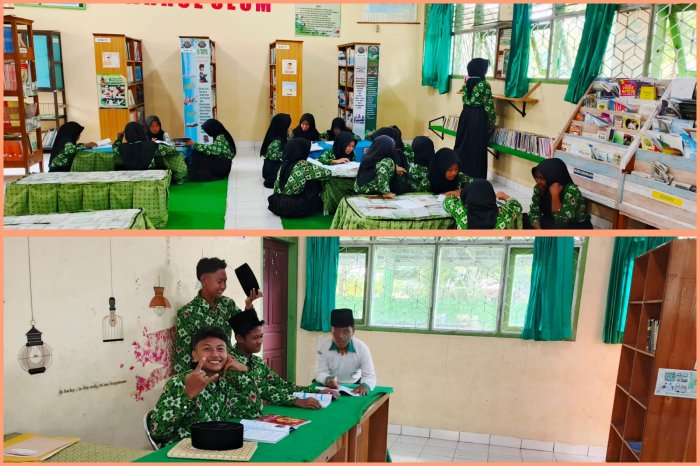 Istirahat Jadi Waktu Belajar: Perpustakaan Bahrul Ulum Dipadati Siswa Saat ASAS