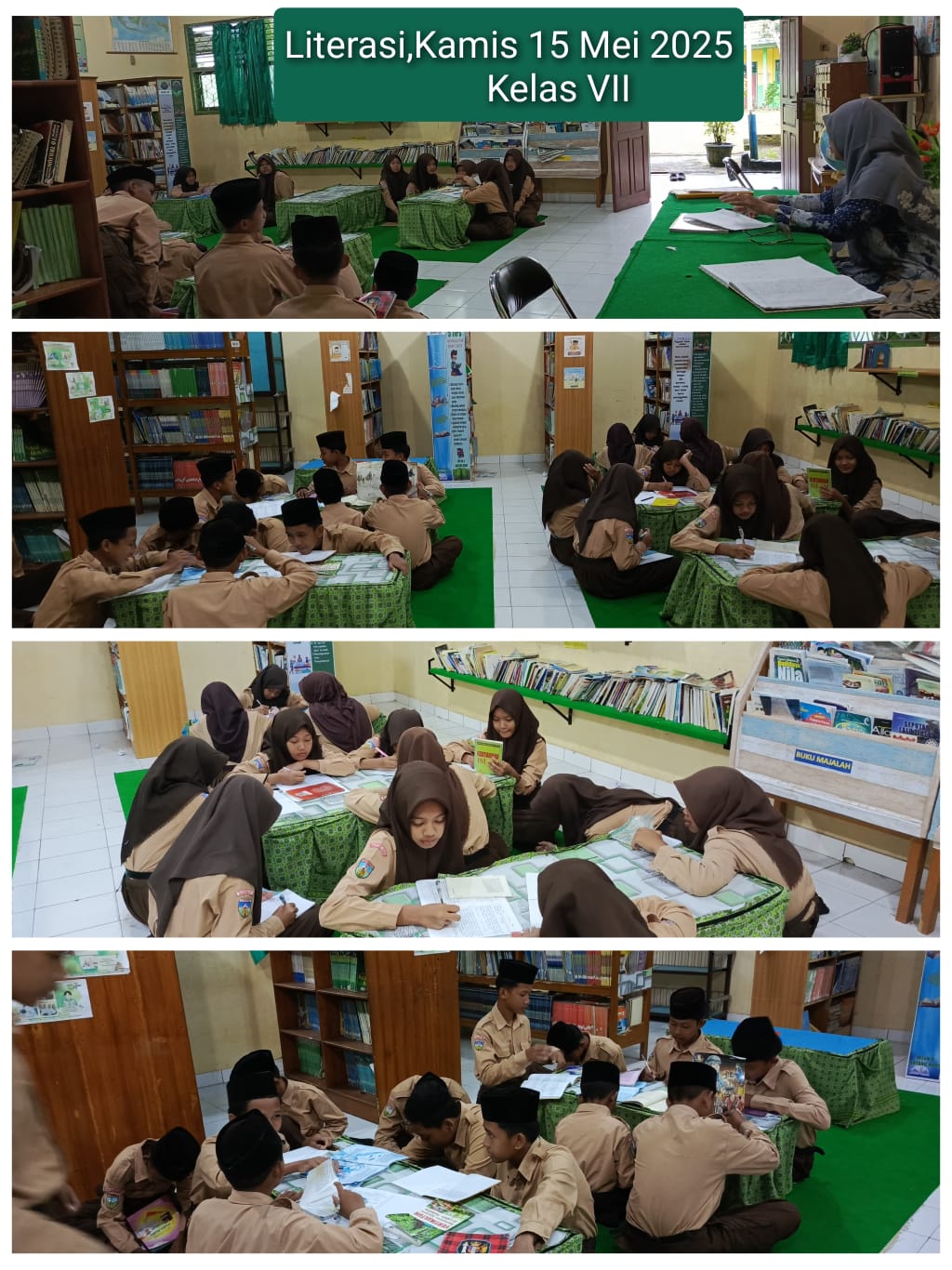 Literasi Pagi Kamis, MTsN 4 Batanghari Dorong Siswa Mencintai Buku.