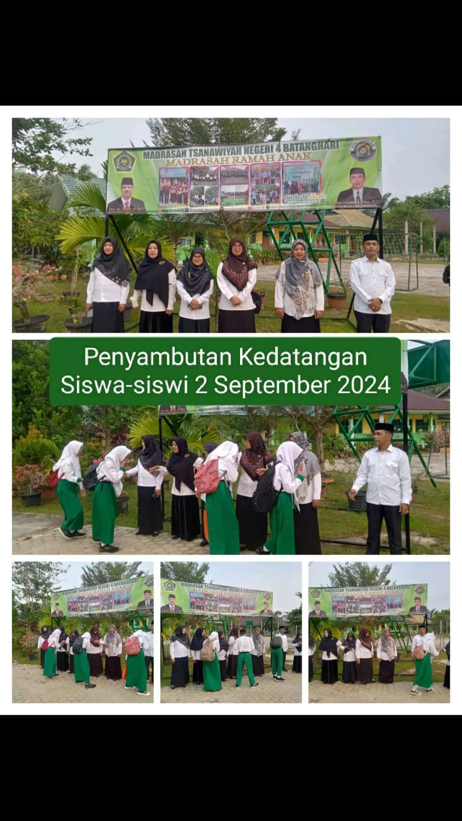 SAMBUT  KEDATANGAN PESERTA DIDIK DIMADRASAH