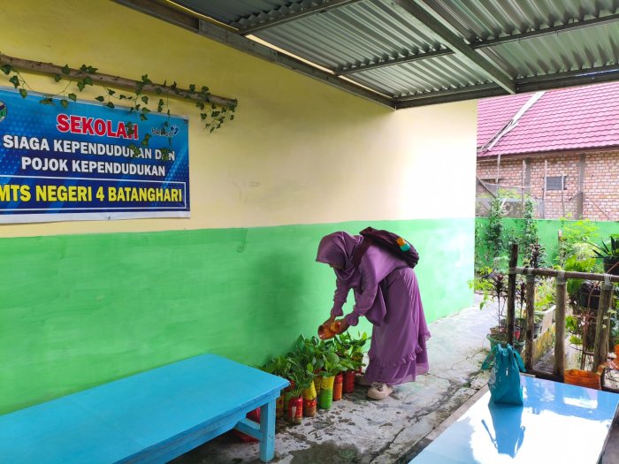 Sawi Hijau Tumbuh Subur, Semangat P5 di MTsN 4 Batang Hari Makin Berkembang