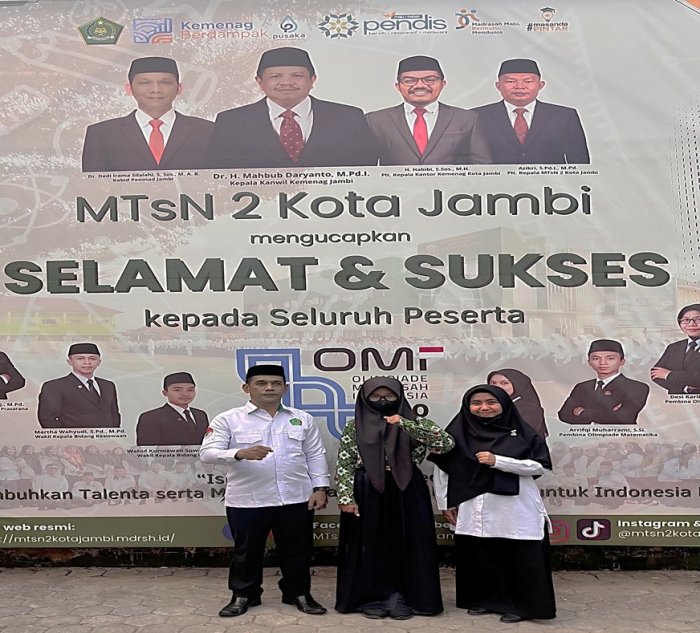 MTsN 4 Batang Hari Dukung Peserta OMI, Wujudkan Semangat Berprestasi dan Mengharumkan Nama Madrasah