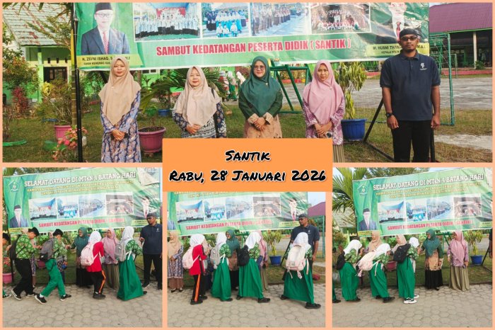 Awali Santik di Gerbang Madrasah,Tumbuhkan Disiplin Sejak Dini