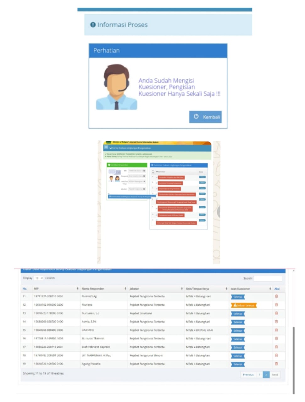 GTK MTsN 4 Batanghari Tuntas Melakukan Pengisian SIMPI Triwulan 1.