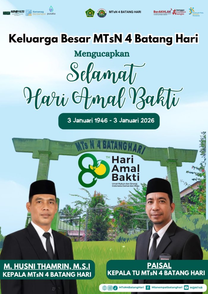 MTsN 4 Batang Hari Peringati Hari Amal Bakti ke-80 Kementerian Agama