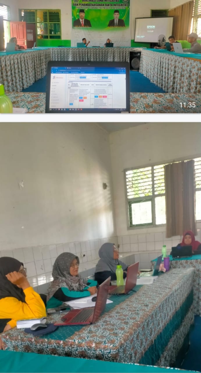 GTK MTsN 4 Batanghari  Tunjukkan Totalitas Dalam Menyelesaikan SKP Triwulan 1.