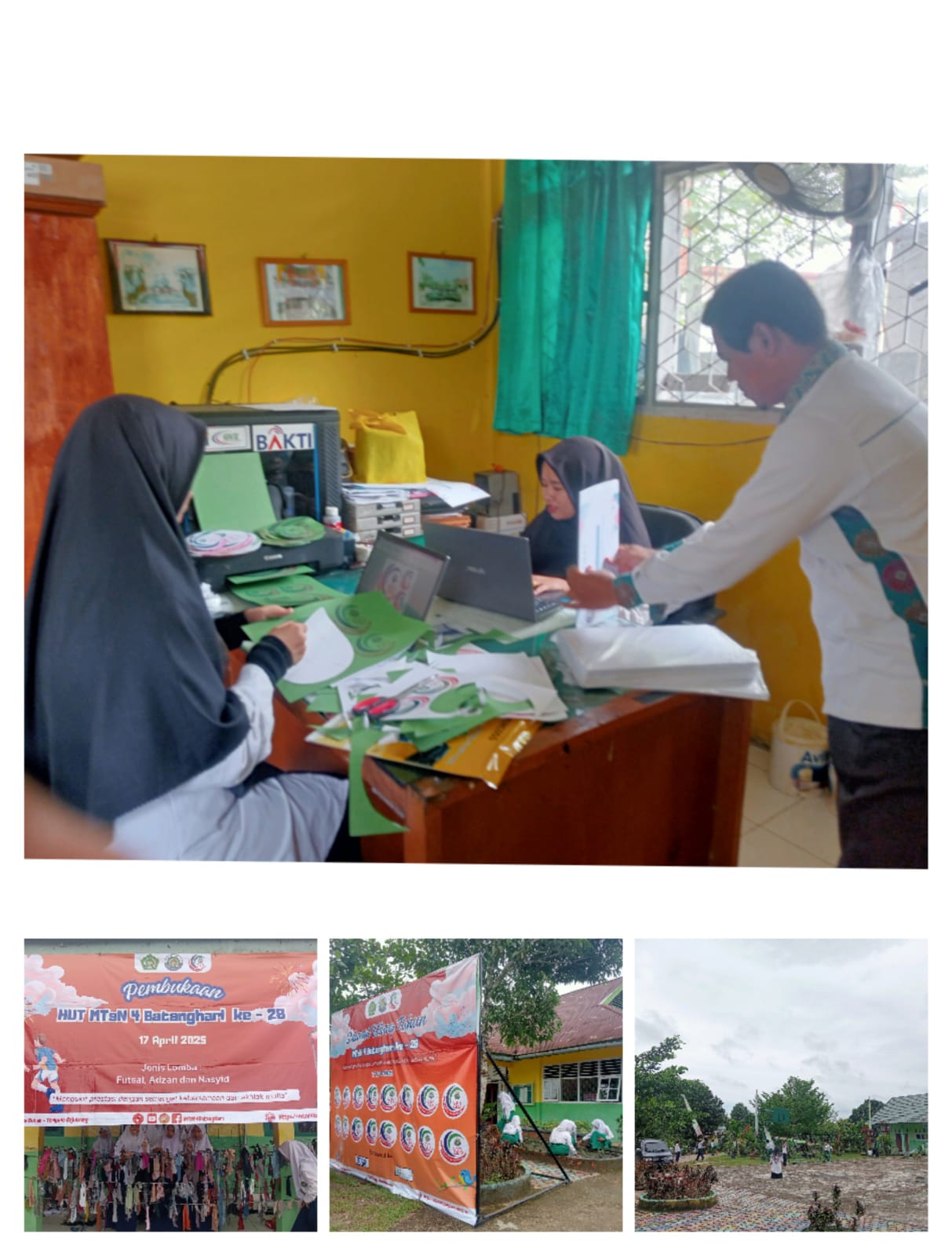 Persiapan HUT MTsN 4 Batanghari, H -2 GTK Tambah Semangat Persiapan HUT MTsN 4 Batanghari, H -2 GTK Tambah Semangat