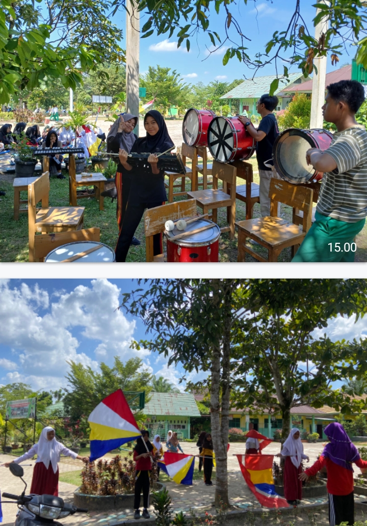 Peserta Didik MTSN 4 Batanghari Melaksanakan Latihan Drumband Untuk Persiapan 17 Agustus Peserta Didik MTSN 4 Batanghari Melaksanakan Latihan Drumband Untuk Persiapan 17 Agustus