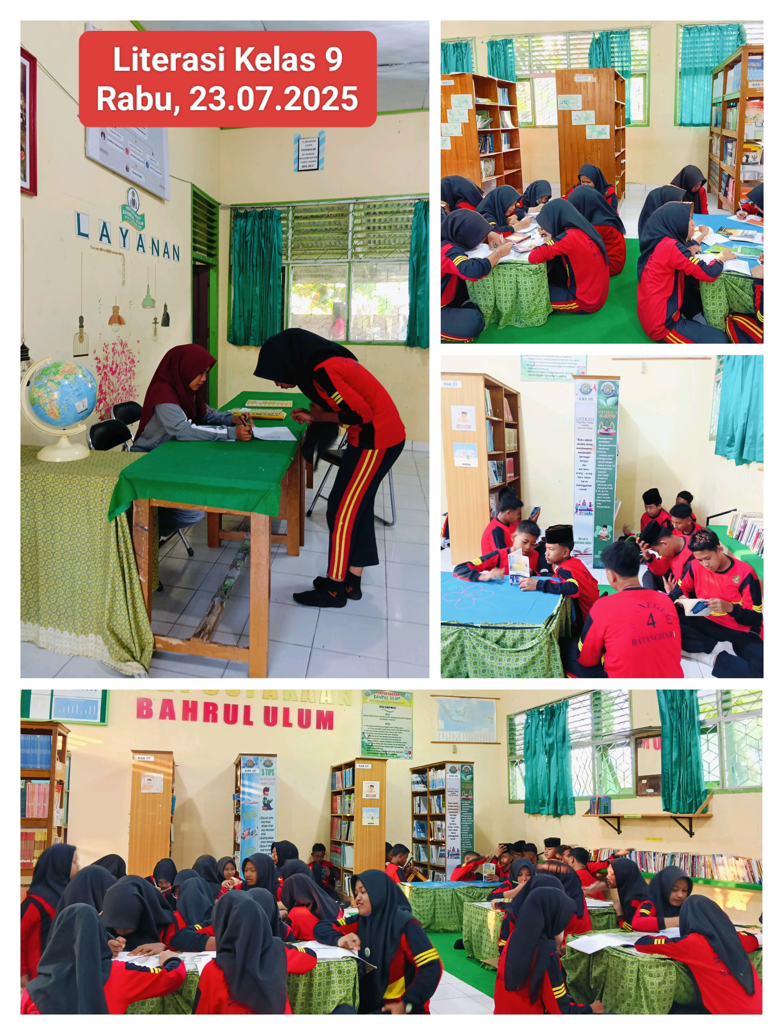 Perpustakaan Bahrul 'Ulum MTsN 4 Batanghari Menjadi Pusat Gerakan Literasi Pagi