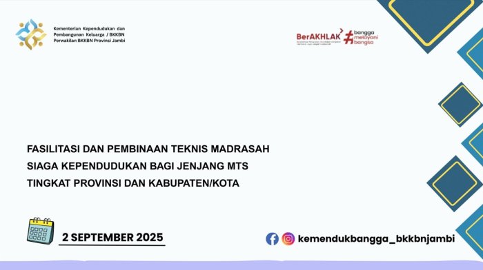 Implementasi Madrasah Siaga Kependudukan 