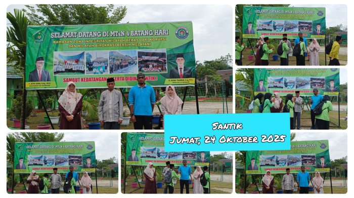 Senyum Pagi di Gerbang Madrasah: Guru MTsN 4 Batang Hari Sambut Siswa dengan Hangat Senyum Pagi di Gerbang Madrasah: Guru MTsN 4 Batang Hari Sambut Siswa dengan Hangat