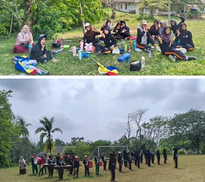 Gelar Gladi Kotor, Drumband Izzatul Islam MTsN 4 Batang Hari Siap Meriahkan HUT RI ke-81 di Bajubang