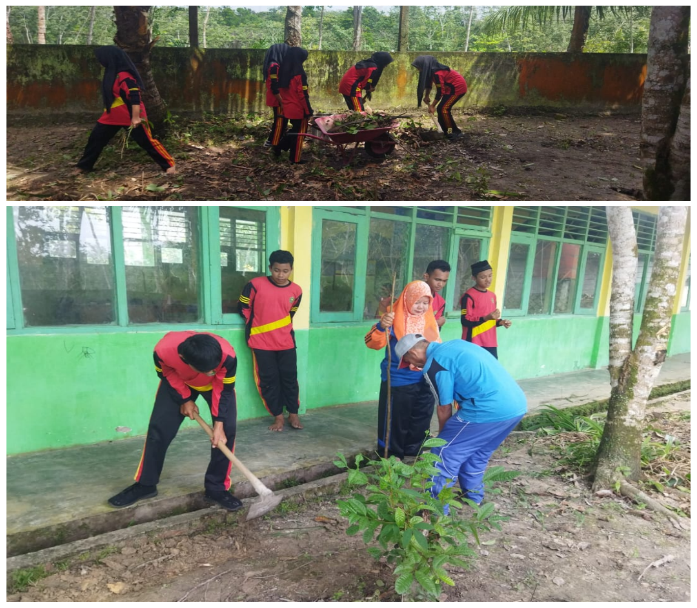 AKSI GOTONG ROYONG PEMBUKAAN LAHAN POTENESI MTSN 4 BATANG HARI AKSI GOTONG ROYONG PEMBUKAAN LAHAN POTENESI MTSN 4 BATANG HARI