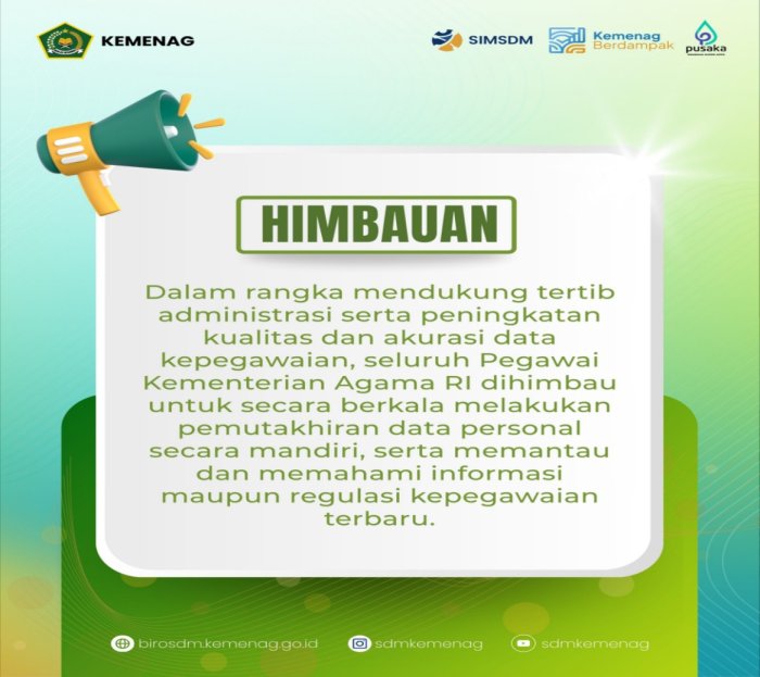 Kepala MTsN 4 Batang Hari Ingatkan ASN Rutin Perbarui Data Personal dan Pahami Regulasi Kepegawaian