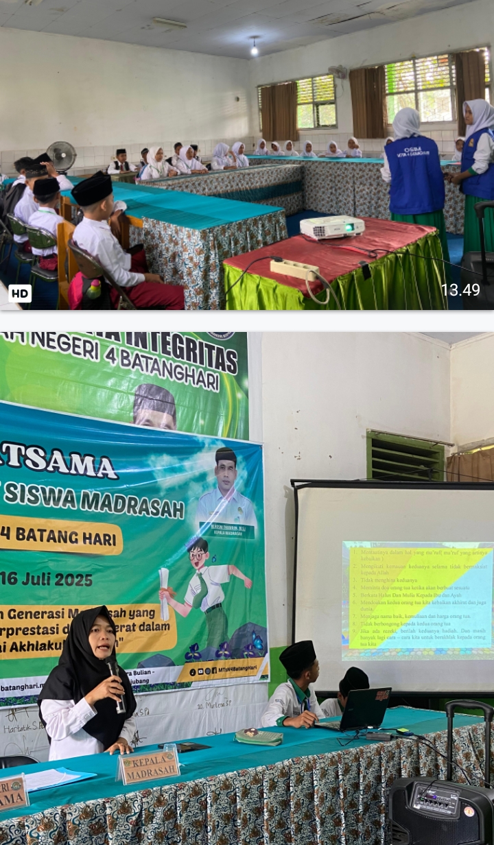 Siswa Baru Antusias Mempelajari Lingkungan Madrasah