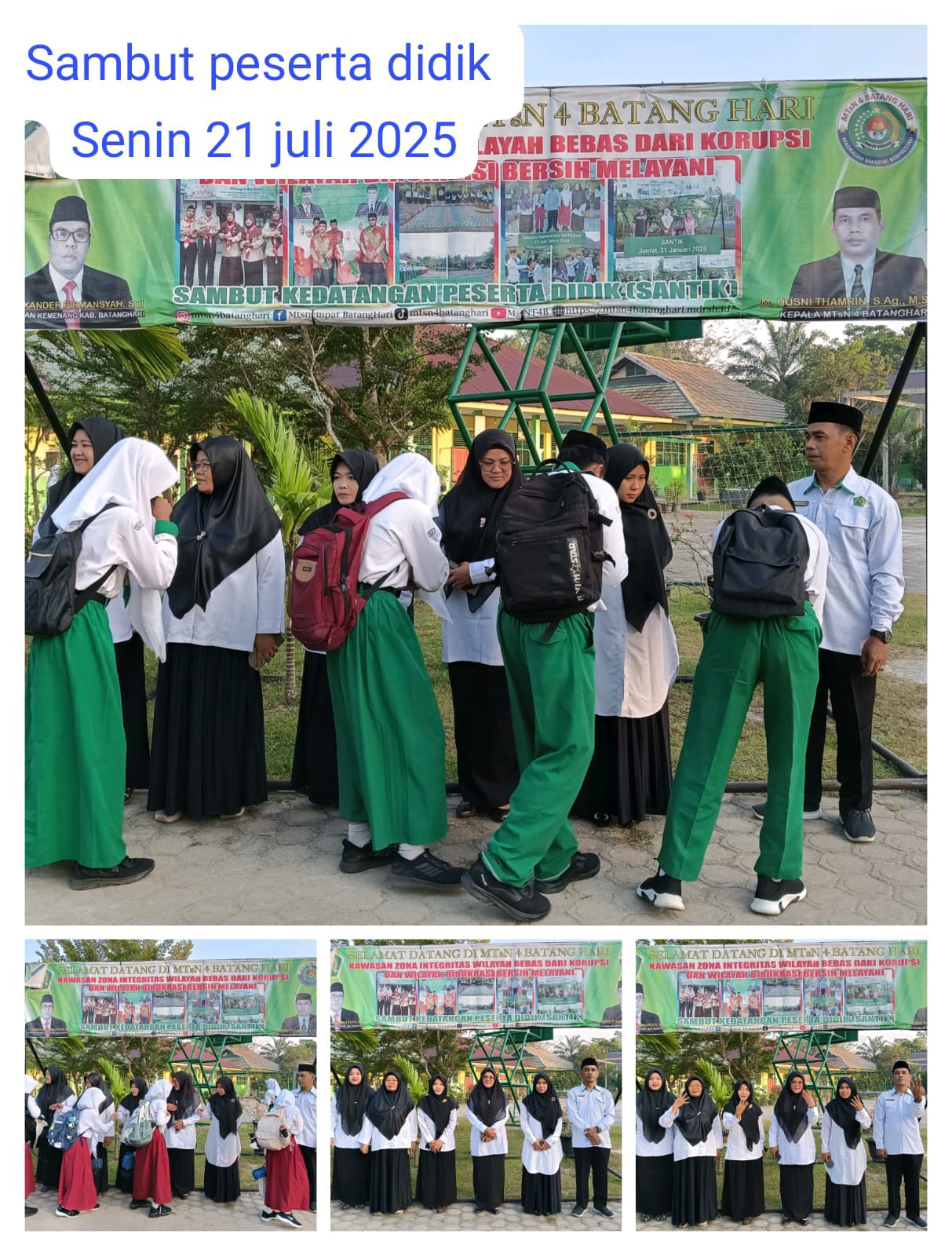 Senin Cerah, Sambut Peserta Didik Dengan Semangat baru. Senin Cerah, Sambut Peserta Didik Dengan Semangat baru.