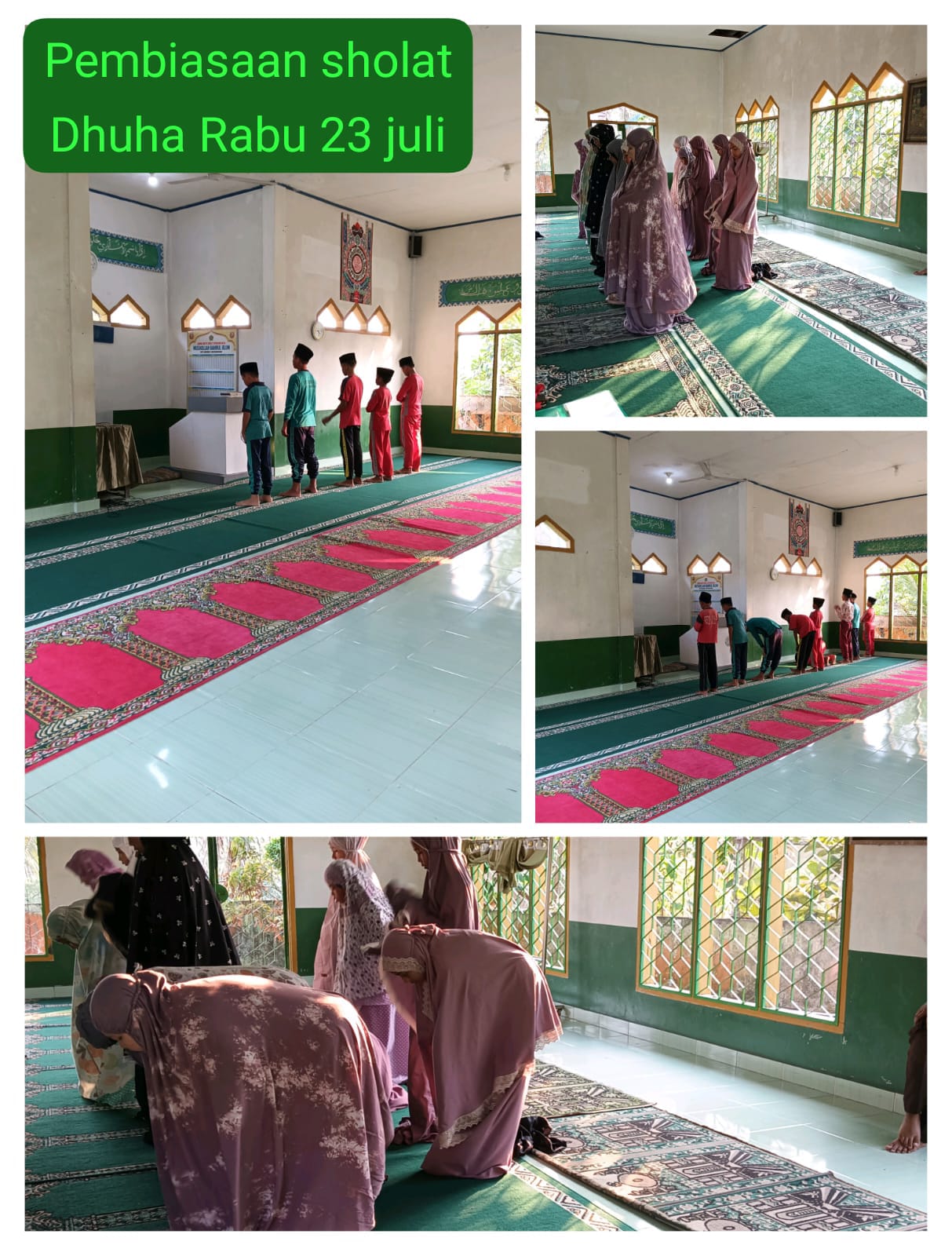 PEMBIASAAN SHOLAT DHUHA DI MUSHOLA BAHRUL ULUM MTsN 4 BATANG HARI