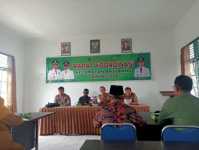 Wakasis MTsN 4 Batang Hari Hadiri Rapat Koordinasi Persiapan HUT ke-81 RI Tingkat Kecamatan Bajubang