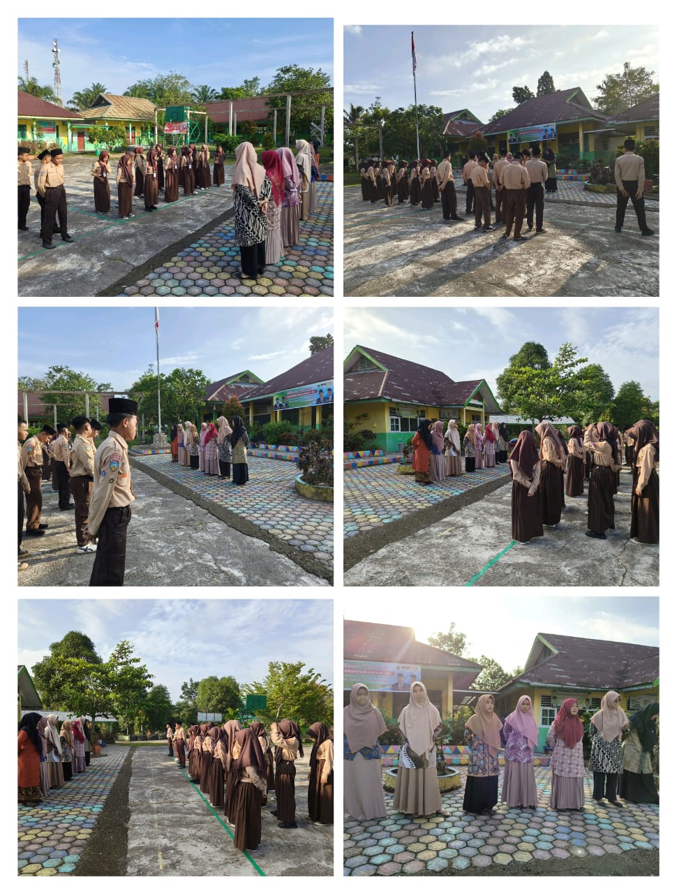 MTsN 4 Batanghari Melaksanakan Apel Hari ke empat Ujian Madrasah