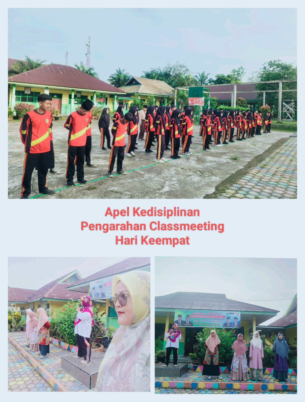 Apel Hari Keempat Class Meeting tetap berjalan, Semangat Kompetensi Siswa Meningkat. Apel Hari Keempat Class Meeting tetap berjalan, Semangat Kompetensi Siswa Meningkat.