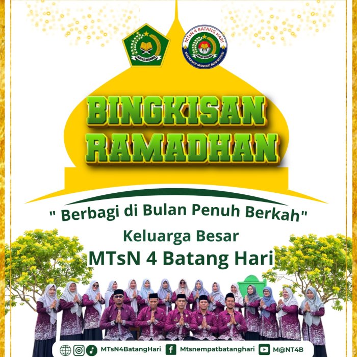 Menebar Kebaikan di Bulan Suci: MTsN 4 Batang Hari Berbagi Bingkisan Ramadhan