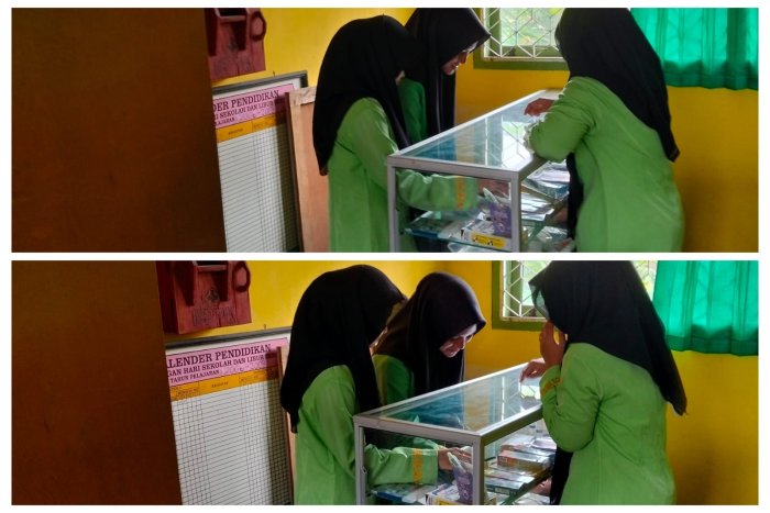 Jumat Berkah, Siswa MTsN 4 Batang Hari Antusias Belanja ATK di Kopsis Al-Mubarok