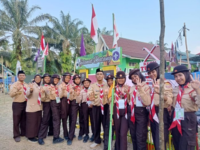 Regu Tulip Gudep 04116 Tunjukkan Kekompakan Saat Jambran Regu Tulip Gudep 04116 Tunjukkan Kekompakan Saat Jambran