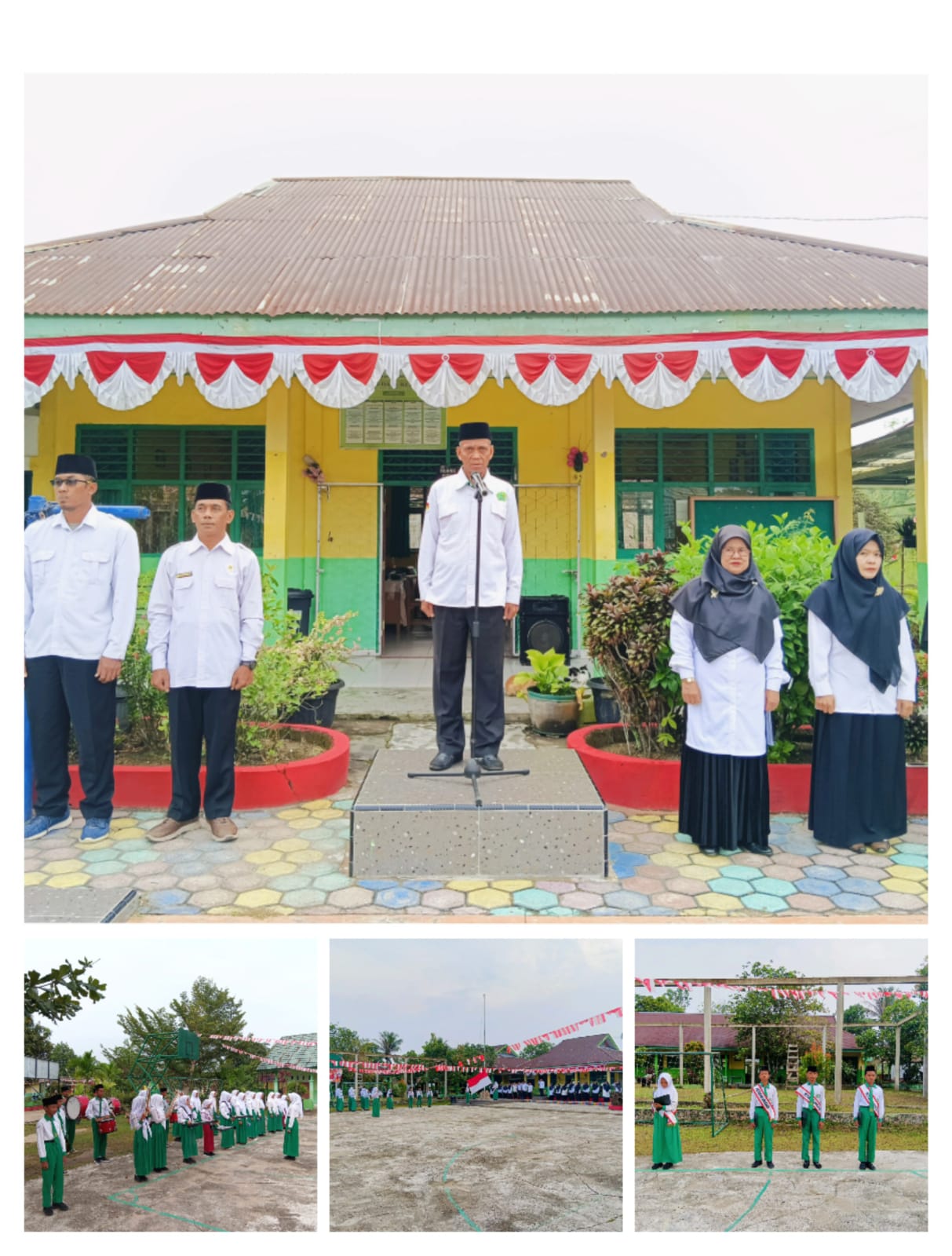 Upacara Bendera Senin di MTsN 4 Batang Hari: Kelas VIII-B Bertugas, Drumband Izzatul Islam Meriahkan Acara