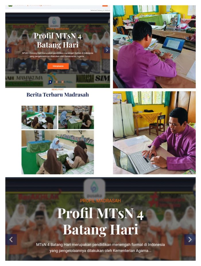 Web Madrasah, Cermin Data dan Prestasi MTsN 4 Batanghari