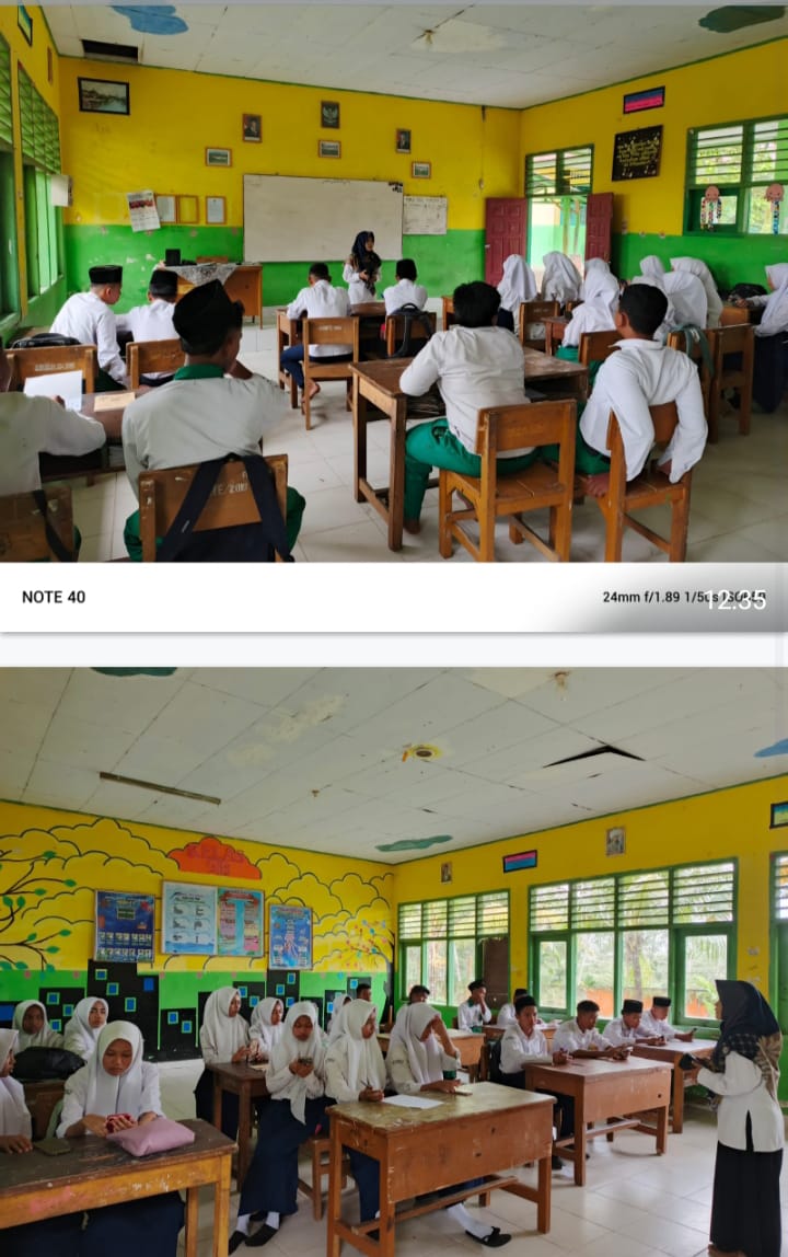 MTsN 4 BATANGHARI Melakukan Uji Coba AM dengan sistem aplikasi CBT 