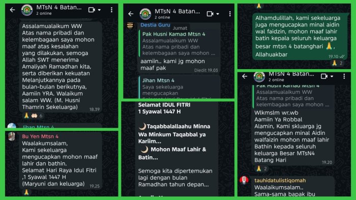 Menjalin Silaturrahmi tak terbatas Jarak untuk saling bermaafan pada Hari Raya Idul Fitri 1447 H