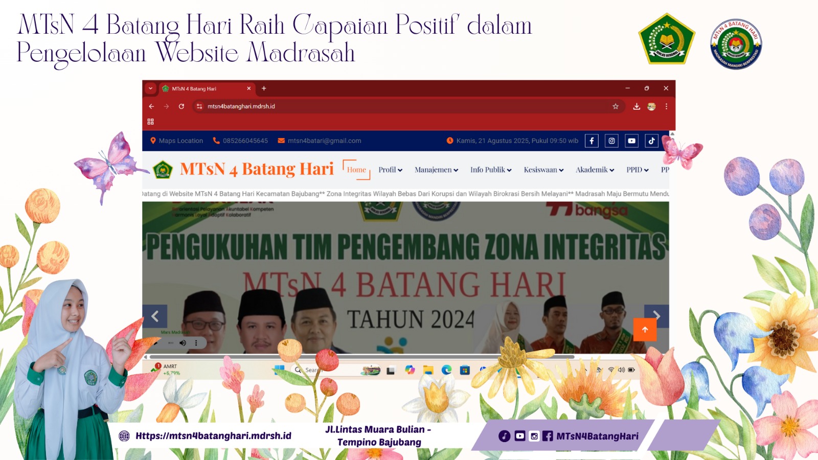 MTsN 4 Batang Hari Raih Capaian Positif dalam Pengelolaan Website Madrasah