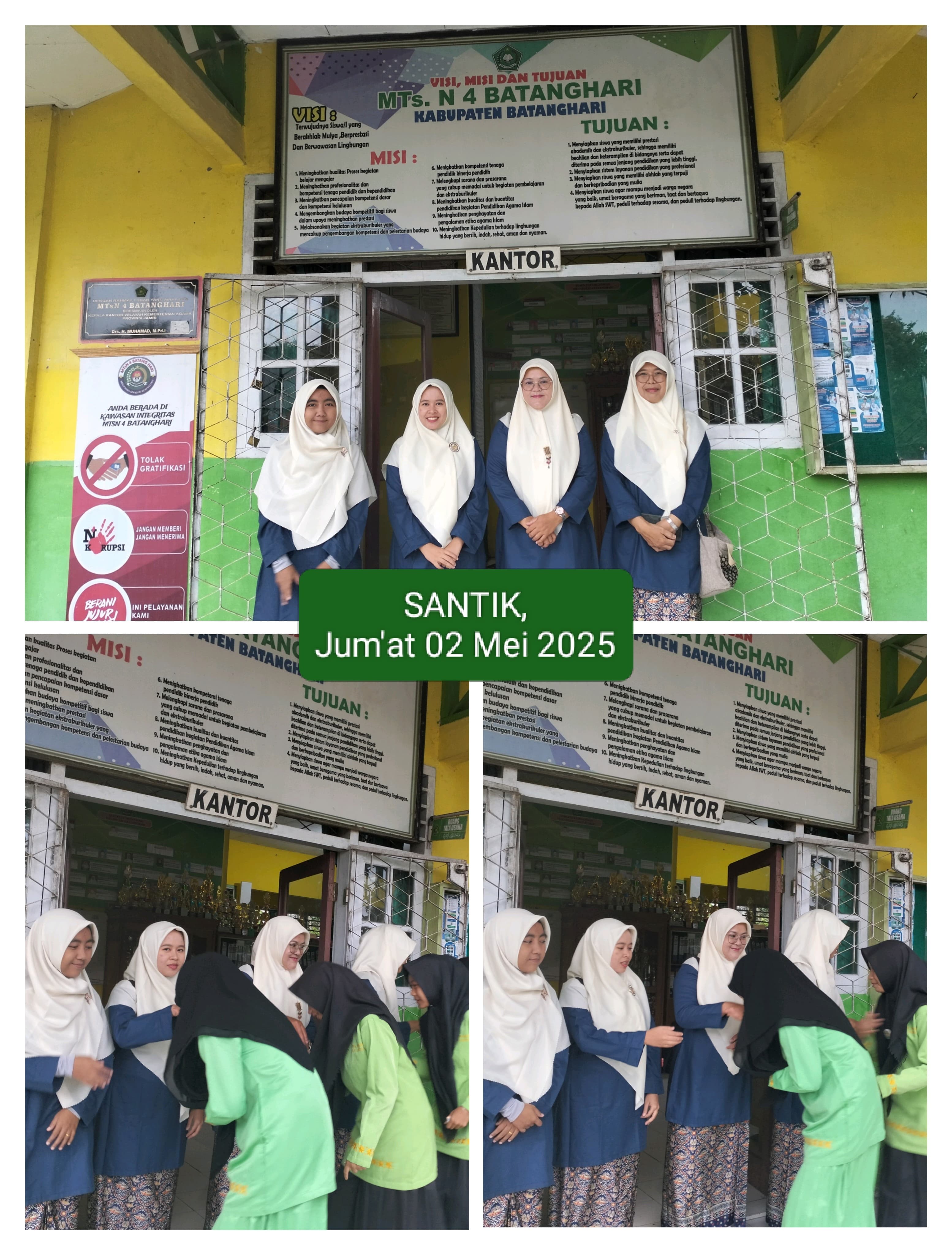 KOMITMEN MTSN 4 BATANGHARI DALAM PELAKSANAAN (SANTIK) SAMBUT PESERTA DIDIK