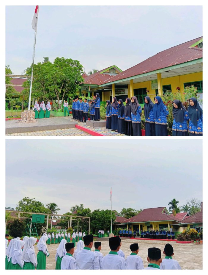 Upacara bendera Peringatan Hari Pahlawan  di MTsN 4 batang hari
