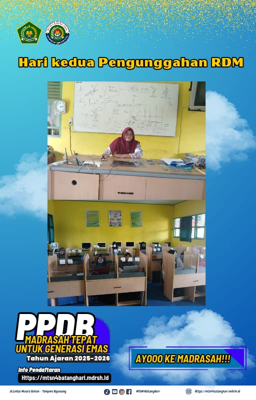 Hari Kedua Pengunggahan RDM di MTsN 4 Batanghari Berjalan Lancar