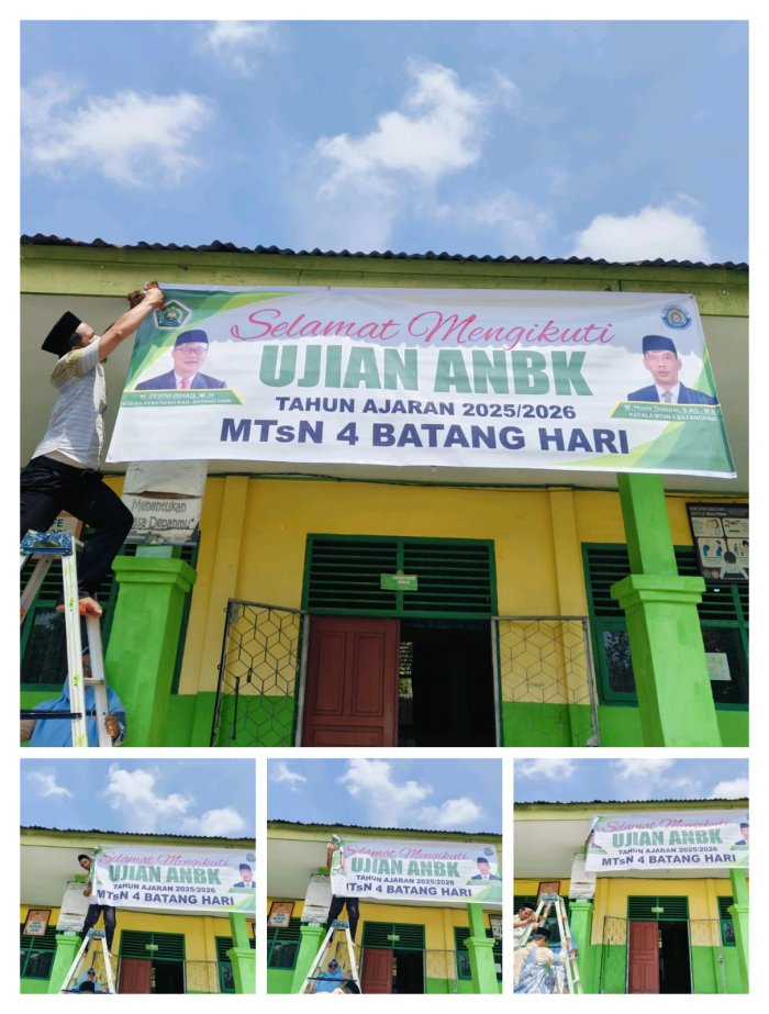 Spanduk ANBK di MTsN 4 Batanghari, Bentuk Kerja Sama dan Kekompakan
