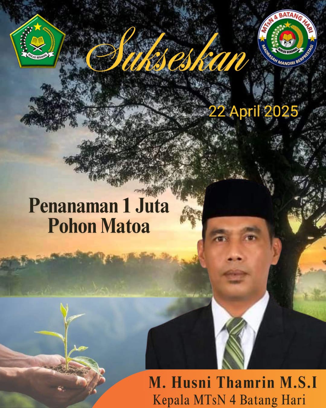 MTsN 4 BATANGHARI Siap Sukseskan Program Penanaman 1 Juta Pohon MTsN 4 BATANGHARI Siap Sukseskan Program Penanaman 1 Juta Pohon