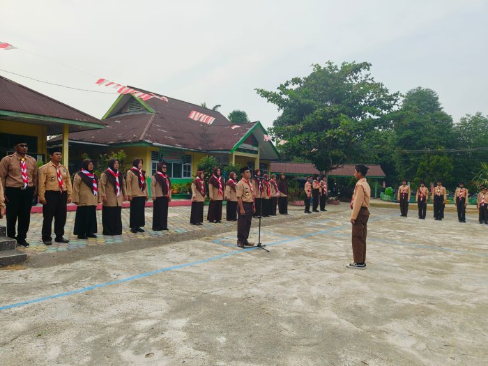 Kreatif, Terampil, Mandiri! MTsN 4 Batang Hari Teguhkan Semangat Pramuka ke-65