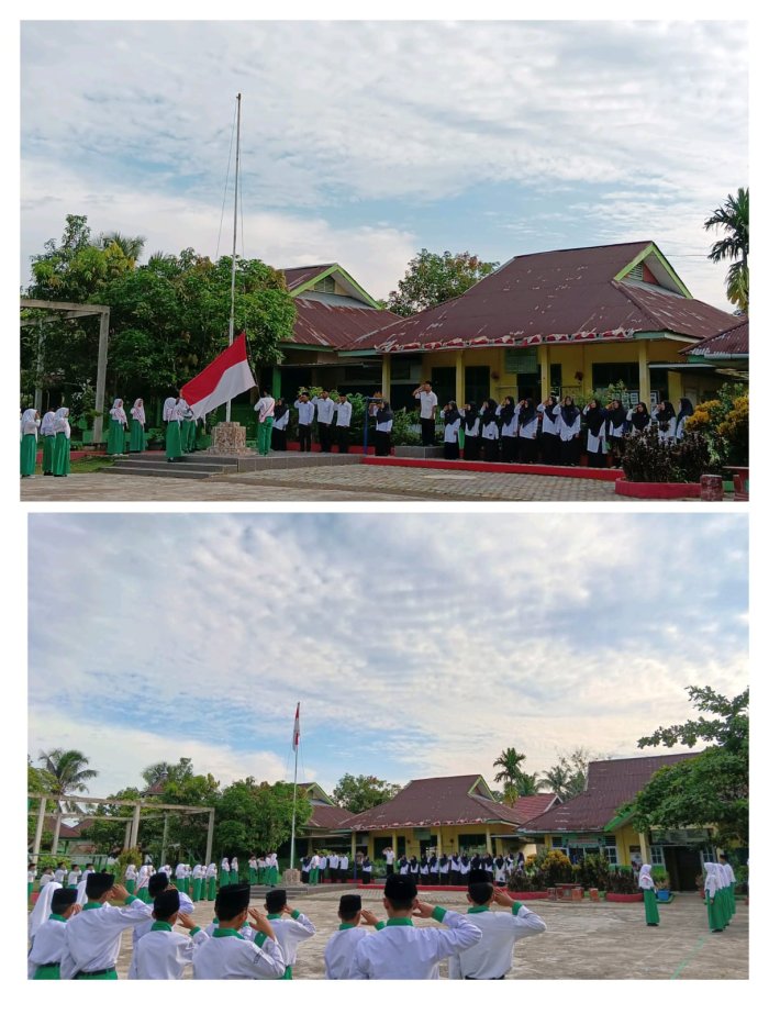 Tiga Siswa MTsN 4 Batang Hari Berprestasi, Sukses Kibarkan Merah Putih dengan Penuh Khidmat