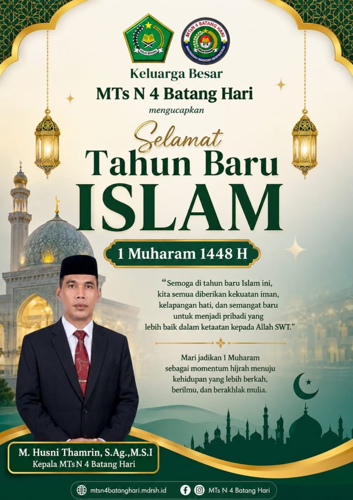 Kepala MTsN 4 Batang Hari Ajak Warga Madrasah Meneladani Semangat Hijrah