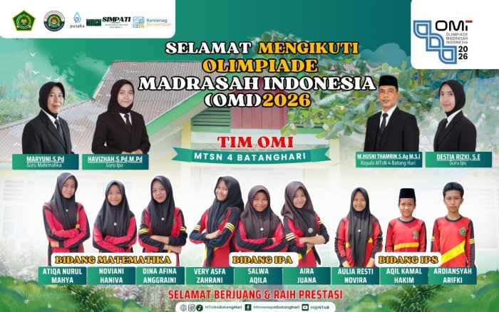 Di Tengah Libur Sekolah dan Kabut Asap, MTsN 4 Batang Hari Tetap Bersiap Mengikuti OMI 2026