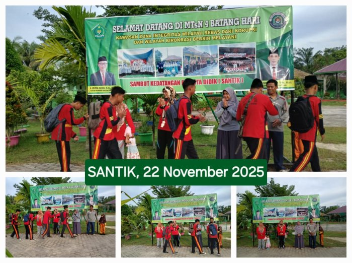 Kehadiran Peserta Didik MTsN 4 Batanghari Akhir Pekan Penuh Semangat